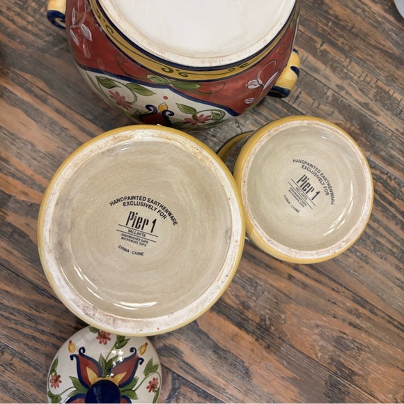 Pier 1 Vallarta  Medium & Small  Canisters - Picture 5 of 12